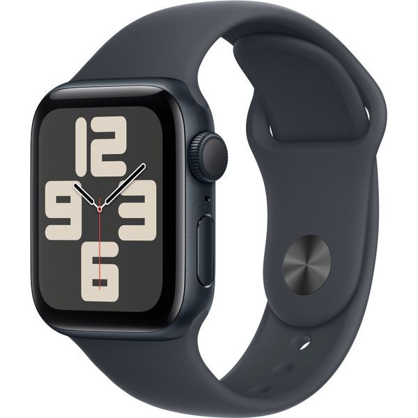 Apple Watch Series SE 2024 40mm Midnight Aluminum Case with Midnight Sport Band M/L